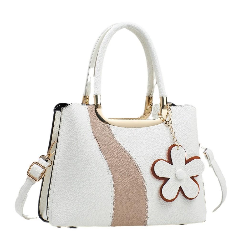 Stylish Color Block Handbag Trendy Crossbody Bag For Women High Capacity Chic Design