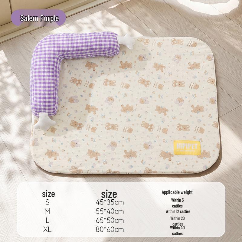 Cooling Sandwich Bib Dog House with Cool Mat for Small and Medium Dogs and Cats - Spring and Summer Pet Supplies
