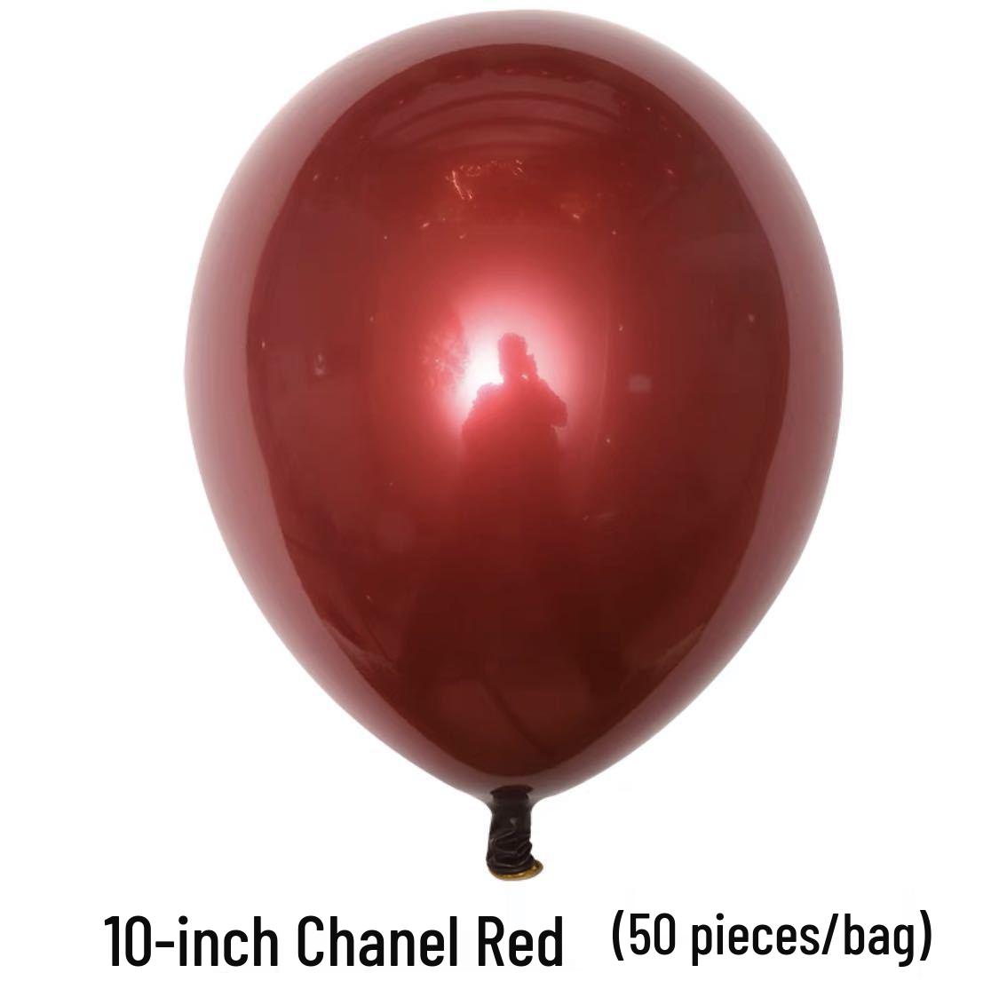 Windmill Wedding Red and Gold Latex Balloons Set