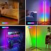 LED Floor Lamp,RGB Corner Floor Lamp with APP and Remote Control,16 Million DIY Colors&Ambient Lighting,Music Sync,Timer Setting,for Living Room,