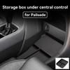 Compatible with 26 Hyundai Palisade Models: Center Console Lower Storage Box Interior Trim Accessories.