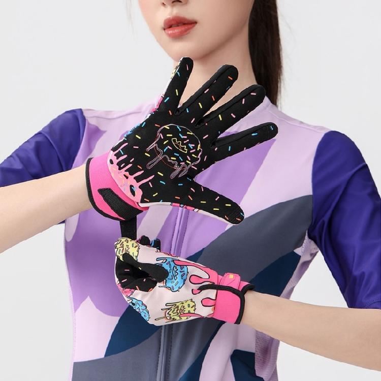Durability Downhills Cycling Gloves Touchscreens Antislip Mountain Biking Gloves for Outdoor Activity