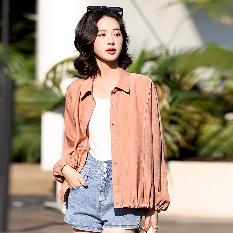 

Женская летняя куртка большого размера - Дышащая защита от солнца для мам среднего возраста, Мода 2025 Extra Large розовый