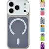 Coque de téléphone magnétique Color Block Dopamine pour iPhone 11 12 13 14 15 16 17 Pro Max Accessoires de téléphone Mode GZW