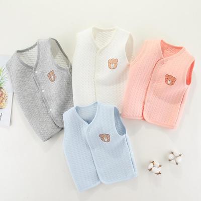 2024 Dziecięca gruba bawełniana kamizelka - ciepły kardigan dla chłopców i dziewcząt