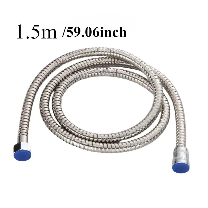 Bathroom Shower Stainless Steel Pipe Water Heater Showerhead Inlet Hose Explosion Proof Nozzle Shower Hose Bathroom Accessories