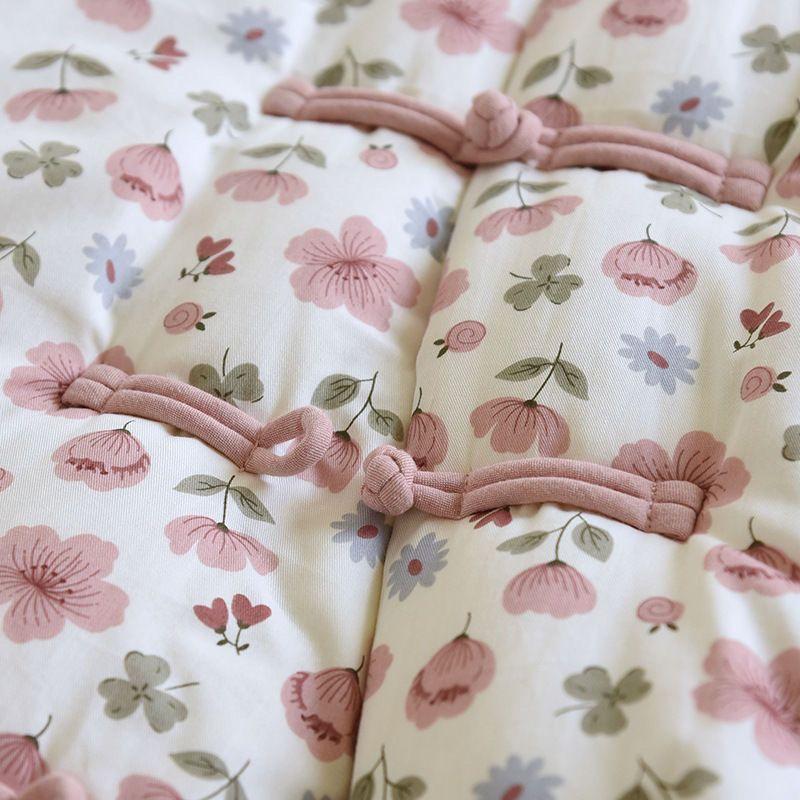 Mamas Vintage Verdickte Baumwolljacke Handgemachter Floraler Wintermantel Warme Baumwollwattierte Oberbekleidung