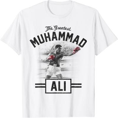 Muhammad Ali stojący dumnie Koszulka bokserska