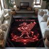 Liverpool Fc Personalized Text Floor Rug Office Rug Perfect For Hallway Foyer Study Room Living Rooms Antislip Rug Office Home Decor