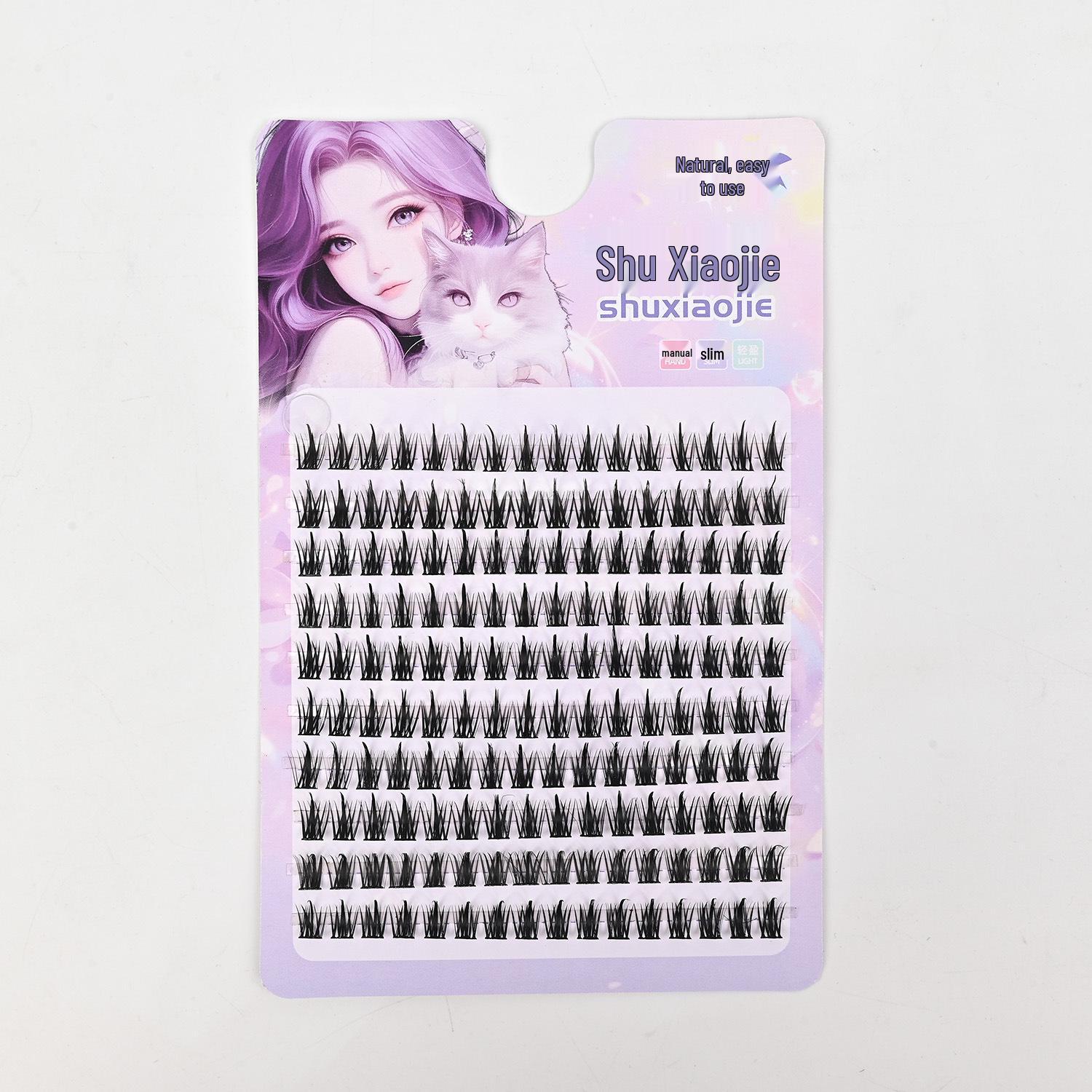 120-Cluster Large Capacity False Eyelashes with Big Curls, Segmented Design
