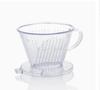 Plastic Pour Over Coffee Dripper - Large Size for 2-4 Cups, Manual Coffee Filter Holder
