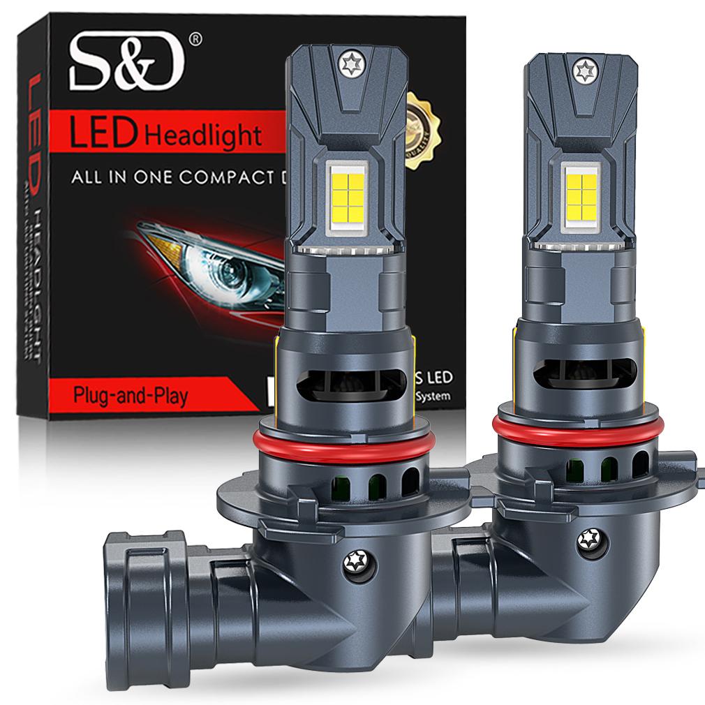 2 Adet 32000LM H4 LED Far Ampulü Mini Turbo H7 H11 LED H8 9005 HB3 9006 HB4 70W Araba Sis Lambası Yüksek/Düşük Işın Far Otomatik Tak-Çalıştır Lamba 6500K Beyaz