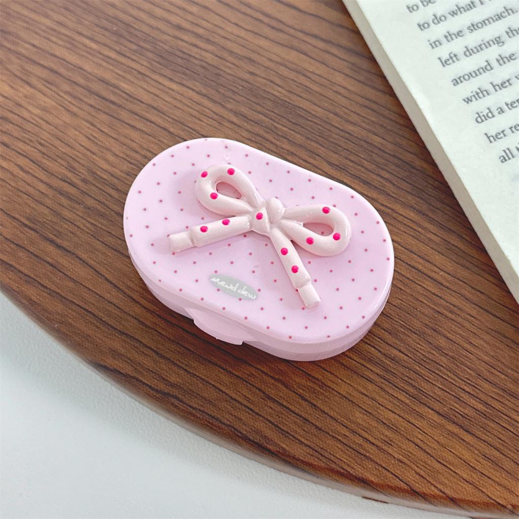 Macaron kolorowe etui na soczewki kontaktowe dziewczyna czarne fioletowe etui na soczewki kontaktowe z silikonową pęsetą mini kieszonkowe pudełko