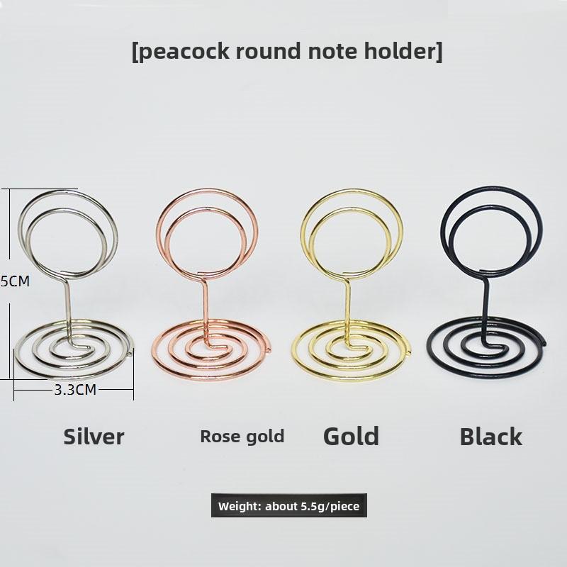 Metal Note Holder Desktop Business Card Holder Love Seat Holder Spot Wholesale Message Holder Wedding Wedding Label