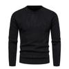 Men's  And Winter Casual  Knitted Solid Color Decorative Pattern Sweater