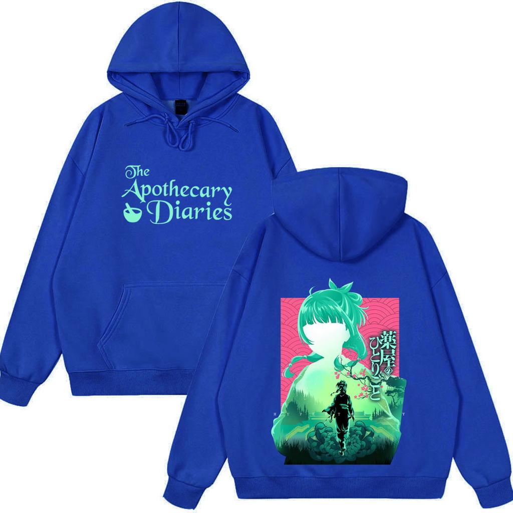 Anime The Apothecary Diaries Print Hoodie Unisex Mode Sweatshirts Langarm Locker Lässig Vintage Übergroß Pullover