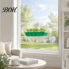 Floating Potted Plant Stands Window Suction Cup Storage Rack, Clear Acrylic Shelf with Microgreen Growing Trays Strong Adsorption, Stand for
