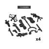 Andra världskriget Militära Vapen Byggklossar Armé Soldater Figurer 98K MG34 MG42 PPSH Vapenbälte Tillbehör Klossar Leksaker För Barn