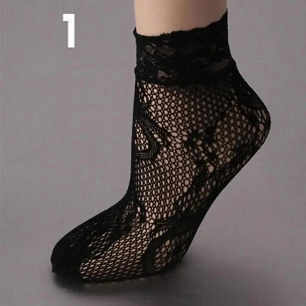 Casual Ruffle Hot Sale Sexy Ladies Fishnet Women Stockings Ankle Short Socks Foot Socks Lace