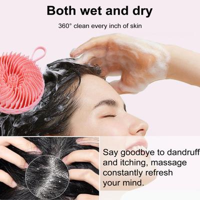 Spazzola da Bagno in Silicone a Doppia Faccia con Setole Morbide Pulizia Profonda Spazzola da Doccia Strumento da Doccia Multifunzione
