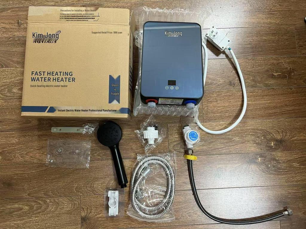 Kompakter Instant Elektrischer Duschheizer mit Temperaturregelung