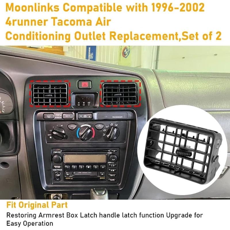 Lüftungsgitter-Panelabdeckung Kompatibel für 55063-35030 55063-35010 Auto-Innenraum Klimaanlage Lüftungsgitter Auslass Zubehör