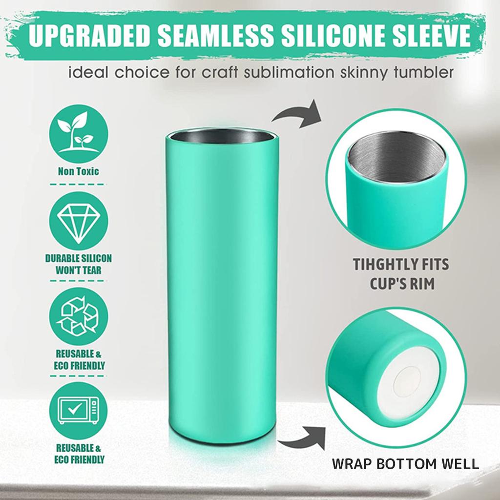 Silicone Bands Elastic Sublimation Paper Holder Ring Band Prevent Ghosting Water Bottle Bands with Gloves for Cord Bag Wrapping