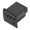 EQ01 Acoustic Guitar Tuner 2 Band EQ Black Guitar Tuner for Practice Stage Studio