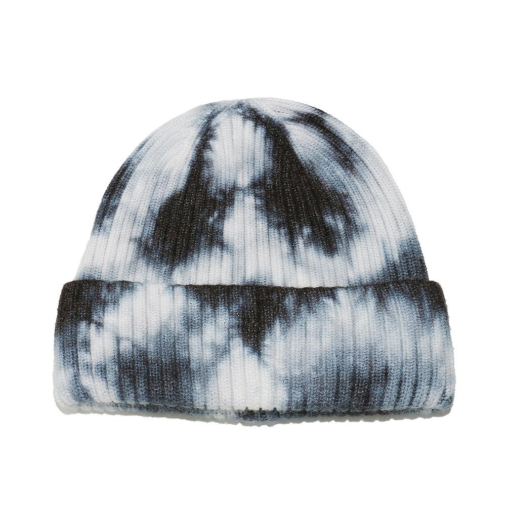 Winter Hat Children 2025 Autumn and Winter Pullover Hat Wool Hat Gradual Change Color Tie-dye Cold Hat Knitted Hat Women