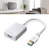 USB3.0 To HD Multimedia Interface Adapter 5Gbps 1920x1080 Resolution HD Computer Adapter for PC Monitors Silver