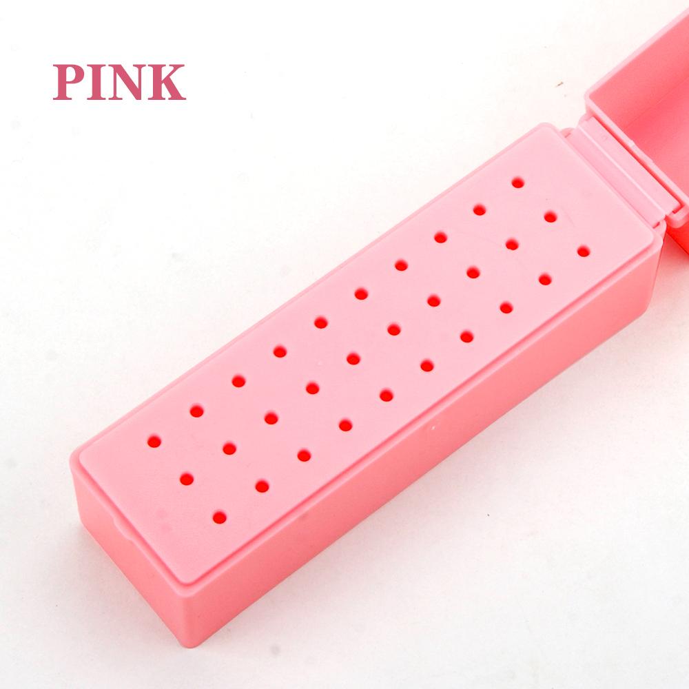 30 Holes Nail Drill Bits Storage Box Nail Grinding Head Holder Stand Display Container Milling Cutter Manicure Organizer Stand