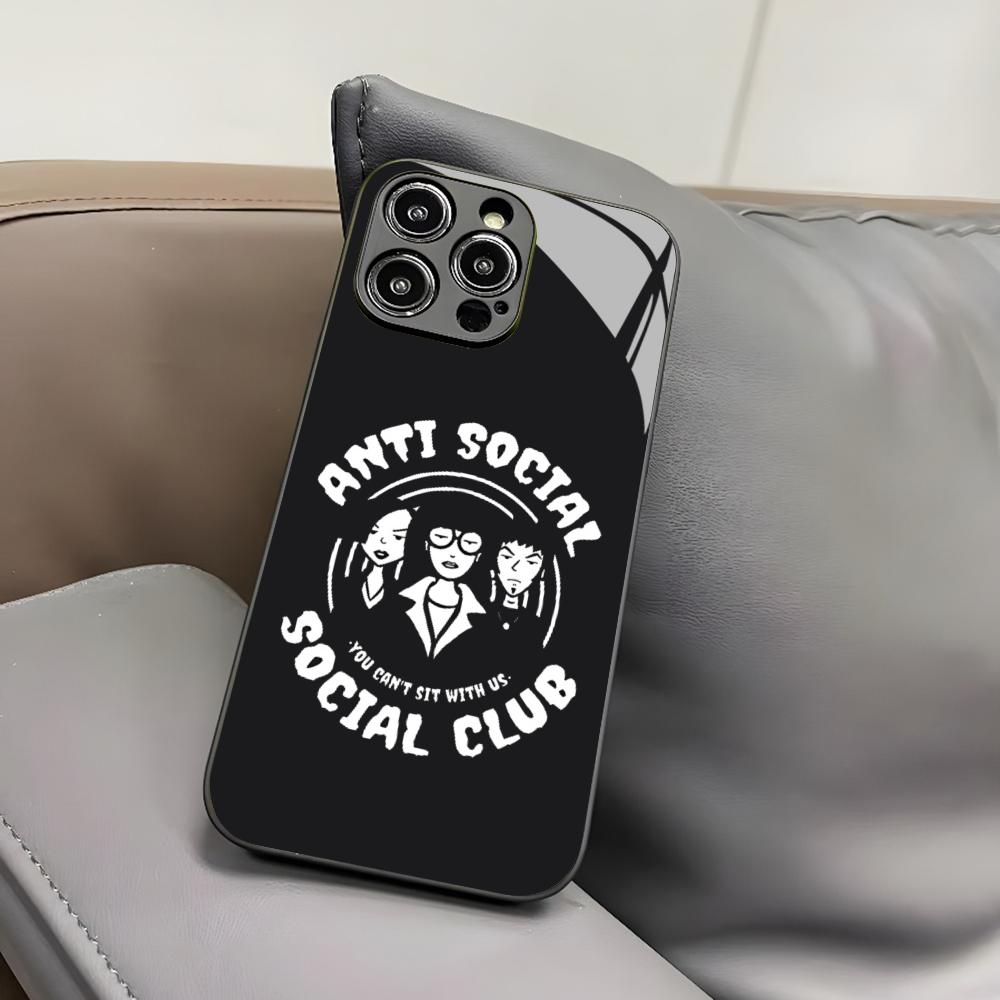 Anime D-Daria Phone Case for Iphone 17 Air 16 15 14 12 11 13 Pro Max Mini X Xr Xs Puls Black Glass Cover