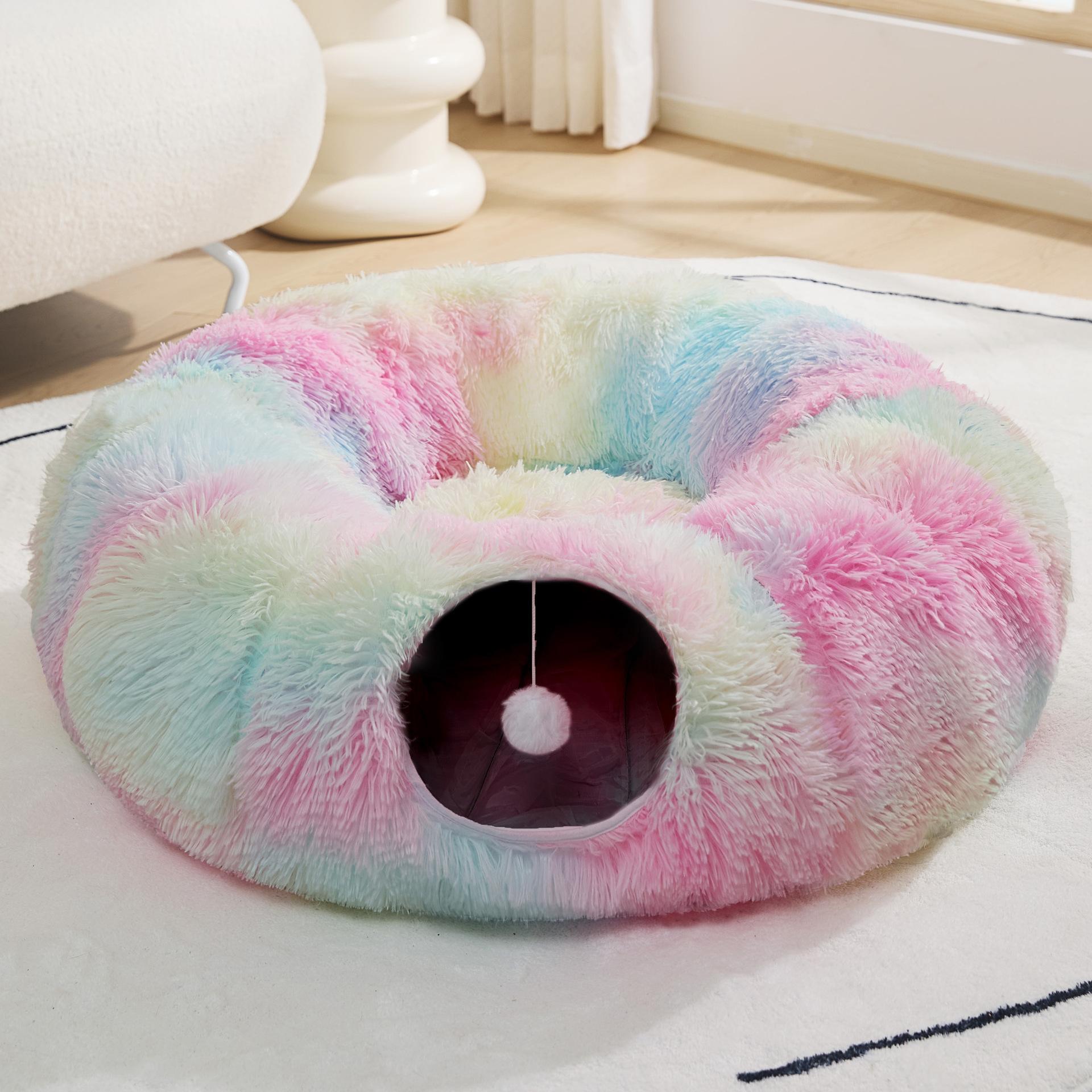 

Туннельное гнездо для кошек зимой Теплый закрытый Чувство безопасности Может быть отсоединен Моющийся Морозостойкий Утолщенный Устойчивый к царапинам Товары для кошек зимой L(