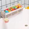 3 Compartments Horizontal Large Openings Bath Toy Organizer For Tub Multi-function Bath Storage And Holder Easy Sorting