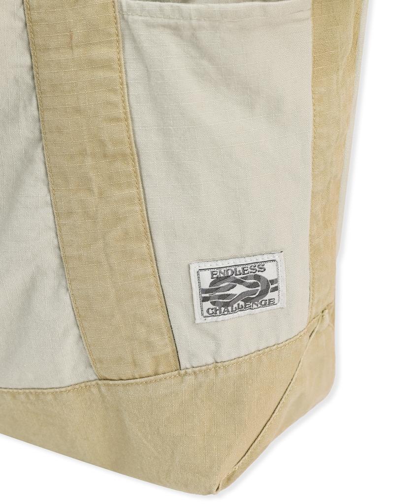 Xtonz Xta108 Ripstop Cotton Washed Tote Bag (Beige)