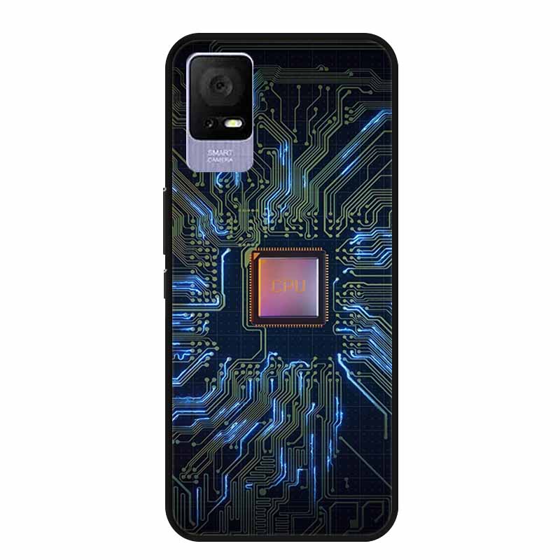 For TCL Ion V Case IonX Painted Cat Soft TPU Black Silicone Phone Cases for TCL Ion X Cover Fundas IonV Coques for TCLIonX Bags