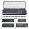Protective Carrying Keyboard Case Splashproof Hard Storage Case Travel and Home Storage for Logitech MX Keys S Wireless Keyboard