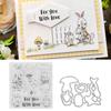 Transparent Stamp  Clear Reusable Skin‑Friendly Clear Stamp for Card Making Decoration Scrapbooki