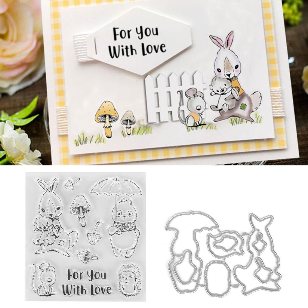 Transparent Stamp  Clear Reusable Skin‑Friendly Clear Stamp for Card Making Decoration Scrapbooki