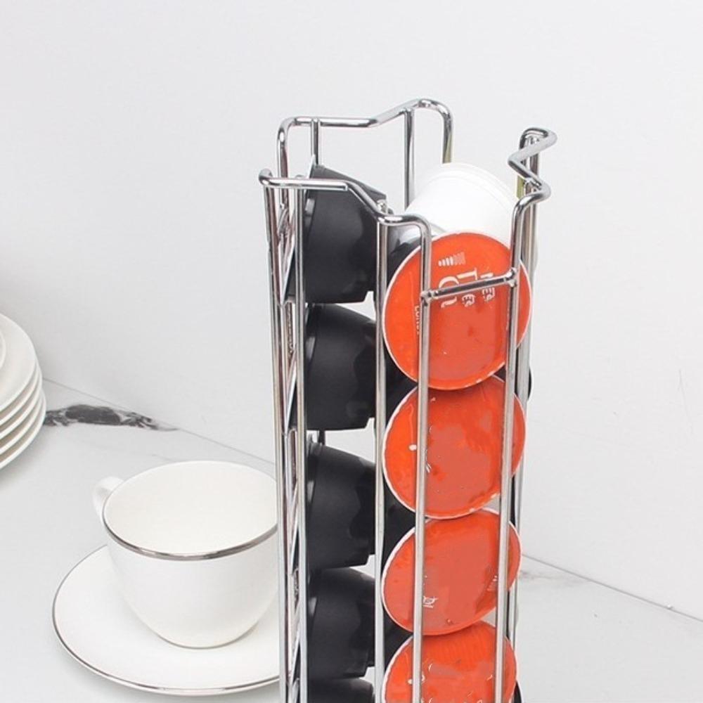 Metal Coffee Capsule Stand Hollow Structure Capsule Display Rack Coffee Pod Holder Coffee Tools