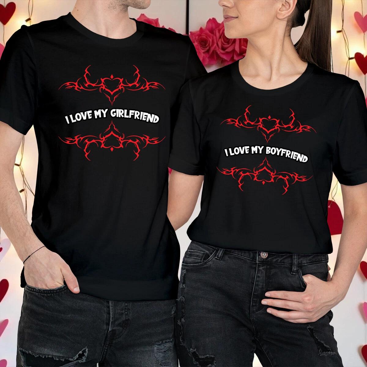 Couples Valentines Day Outfit Ideas Tribal Heart Matching T shirt Tee #VD 4XL