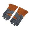 1 Pair of Heat Resistant Gloves  proof Flame Retardant Non Scalding Leather for BBQ Grill