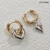 Heart Pendant Ear Buckle Able Irregular  Tassel Earrings Sweet Cool Metal Chain Ear Cuff Accessories Gifts