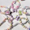 Handmade Colorful Beaded Pet Necklace Cute Flower Accessories Acrylic Cat & Dog Ornaments Princess Style Decorative Collar