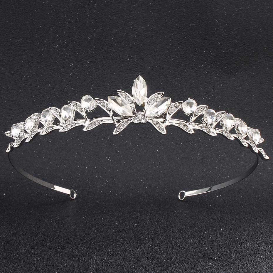 Miallo European Classic Princess Tiaras And Crowns Austrian Crystal Headpieces Wedding Hair Jewelry For Bride Hairstyle