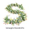 Easter Garland 2 Pieces Artificial Spring Easter Egg Garland Decorations Artificial Spring Ornaments for Home Indoor Party Wall