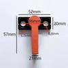 Push Type Locking Pin Zinc Alloy Door Transmission Accessories Durable Rotary Limiter  For Door