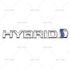 Car Styling Hybrid 3D Rear Trunk Fender Metal Chrome Zinc WQKO2 Alloy Emblem Badge Decal for Toyota RAV 4 Prado Camry Corolla Yaris