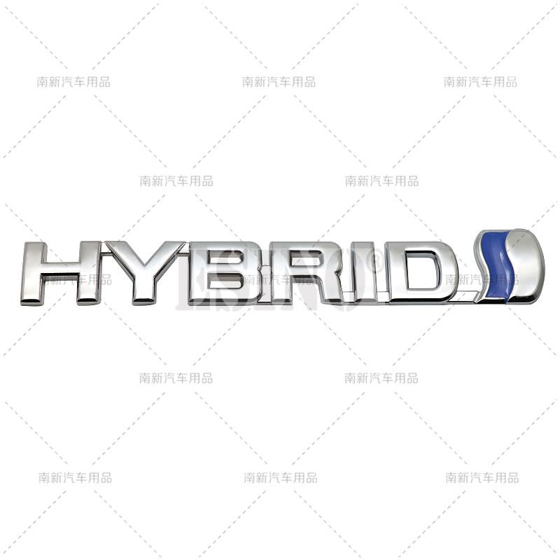 Car Styling Hybrid 3D Rear Trunk Fender Metal Chrome Zinc WQKO2 Alloy Emblem Badge Decal for Toyota RAV 4 Prado Camry Corolla Yaris