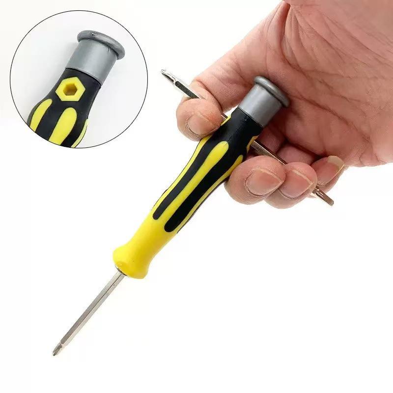 6-in-1 Multi-Functional Screwdriver Set with Special Shaped Bits for Household Repair